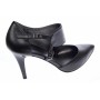 Pantofi stiletto dama din piele naturala toc 8cm - Model Roxanne Negru